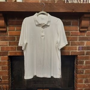 Men's Lands End White Polo Shirt